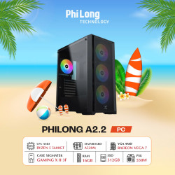 PC Phi Long Office A2.2 (Ryzen 5 5600GT, A520M, RAM 16GB, SSD 512GB, PSU 550W, WiFi)