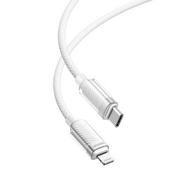 Cáp USB-C to Lightning Innostyle CryStalShine SCL150WHT (Chiều Dài 1.5 Mét, Màu Trắng)
