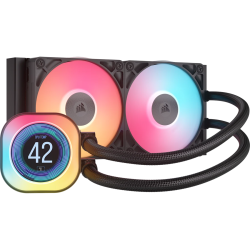 Tản Nhiệt Nước AIO Corsair iCUE LINK TITAN 240 RX RGB LCD Black (CW-9061022-WW) (LGA 1851/1700, AMD AM5/AM4)