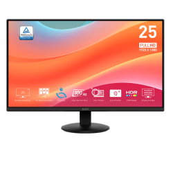 Màn Hình 24.5 inch MSI PRO MP252L(Full HD, IPS, 100Hz, 1ms, HDMI, DisplayPort)