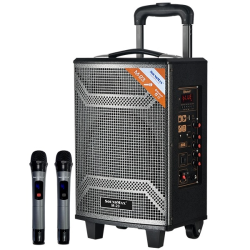 Loa Bluetooth Karaoke Soundmax M23 (40W, Bluetooth, AUX, TF, USB, 2 MIC không dây)