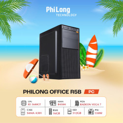 PC Phi Long Office R5B (Ryzen 5 5600GT, B450M, RAM 16GB, SSD 512GB, PSU 550W, WiFi)