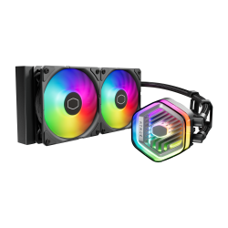 Tản nhiệt nước CPU CoolerMaster MasterLiquid 240 ATMOS ARGB Black (LGA1851/1700/1200/115x, AM5/AM4)
