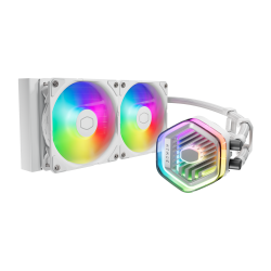 Tản nhiệt nước CPU CoolerMaster MasterLiquid 240 ATMOS ARGB White (LGA1851/1700/1200/115x, AM5/AM4)