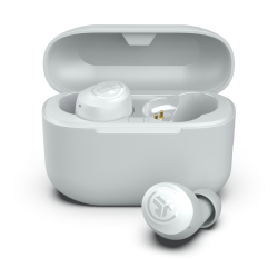 Tai Nghe True Wireless JLab Go Pop+ Cloud White (Bluetooth 5.3, Pin 9 giờ, IPX4)
