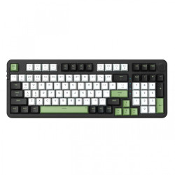 Bàn Phím Cơ Không Dây EDRA EK398W Black - Blueberry Switch (3 mode, PBT Keycaps, Hotswap, RGB)