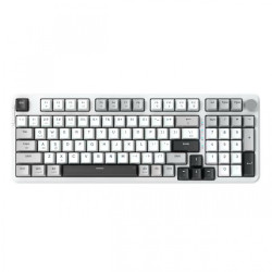 Bàn Phím Cơ Không Dây EDRA EK398W White - Blueberry Switch (3 mode, PBT Keycaps, Hotswap, RGB)