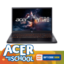 Laptop Gaming Acer Nitro V ProPanel ANV15 52 72BM (Intel Core I7-13620H, RAM 16GB, SSD 512GB, RTX 5050, Màn Hình 15.6inch FullHD 180Hz, Windows 11)