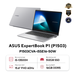 Laptop ASUS ExpertBook P1503CVA-i516-50W (Intel Core i5-13420H, RAM 16GB, SSD 512GB, Intel UHD Graphics, Màn Hình 15.6 inch FHD, Windows 11)