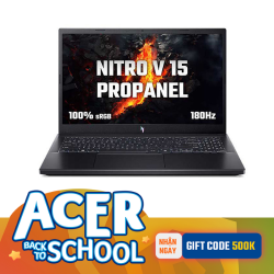 Laptop Acer Gaming Nitro V15 ProPanel ANV15-41-R0FE (Ryzen 7-7735HS, RAM 16GB, SSD 512GB, RTX 3050, Màn Hình 15.6inch FHD 180Hz, Windows 11, Màu Đen)