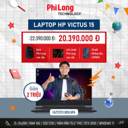 Laptop HP Gaming Victus 15-FA2731TX B85LNPA (Intel Core i5 13420H, RAM 16GB, SSD 512GB, RTX 3050 6GB, Màn Hình 15.6 inch FHD 144Hz, Windows 11)