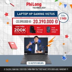 Laptop HP Gaming Victus 15-FA2731TX B85LNPA (Intel Core i5 13420H, RAM 16GB, SSD 512GB, RTX 3050 6GB, Màn Hình 15.6 inch FHD 144Hz, Windows 11)