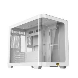 Vỏ case Xigmatek ALPHA PANO M Arctic - EN46209 (m-ATX, Kính cong, Chưa bao gồm fan, Max 9 fan, Rad 360)