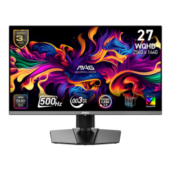 Màn Hình MSI 27inch MAG 272QP QD-OLED X50 (WQHD, QD-OLED, 500Hz, HDMI, DisplayPort, USB Type C)