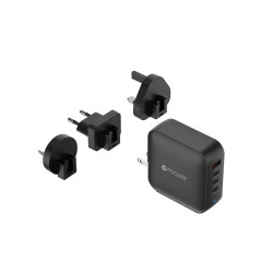 BỘ SẠC KÈM CÁP MAZER PRESTIGE 165W GAN3 PRO M-G165W-V5-BK, Màu Đen