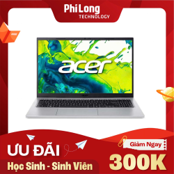 Laptop Acer Aspire Go 15 AG15-72P-54GY (Intel Core 5 120U, RAM 16GB, SSD 512GB, Intel Graphics, Màn Hình 15.6 inch FHD, Windows 11, Silver)