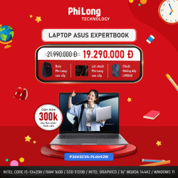 Laptop ASUS ExpertBook P3605CVA-PL0042W (Intel Core i5-13420H, RAM 16GB, SSD 512GB, Intel UHD Graphics, Màn Hình 16 inch WQXGA 144Hz, Windows 11 Home, Màu Xám)
