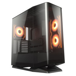 Vỏ case Cougar FV270 RGB Black (Mid Tower, E-ATX, Kính Cong, Sẵn 4 Fan ARGB, Max 9 fan, Rad 360, USB-C)