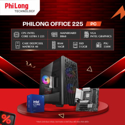 PC Phi Long Office 225 (Ultra 5 225, B860M, RAM 16GB, SSD 512GB, PSU 550W, WiFi)