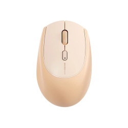 Chuột Không Dây MicroPack Soft Silicone Lifestyle MS-201W-CR Cream (2.4GHz, Bluetooth, 4000 DPI, Pin 1xAA)