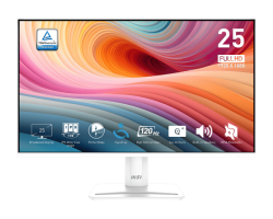 Màn Hình MSI PRO MP251W E2 24.5 inch (FHD, IPS, 120Hz, 1ms, PerfectEdge, Màu Trắng)