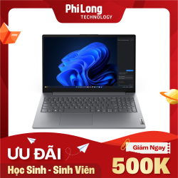 Laptop Lenovo V15 G5 IRL 83HF00BTVA (Intel Core i7-13620H, RAM 16GB, SSD 512GB, Intel UHD Graphics, Màn Hình 15.6 inch FullHD IPS, DOS, Màu Xám)