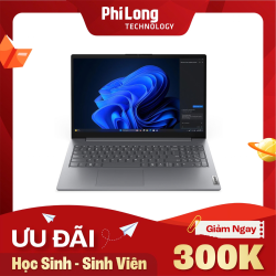 Laptop Lenovo V15 G5 IRL 83HF00BTVA (Intel Core i7-13620H, RAM 16GB, SSD 512GB, Intel UHD Graphics, Màn Hình 15.6 inch FullHD IPS, DOS, Màu Xám)