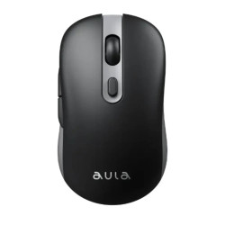Chuột Không Dây AULA AM212 Black (2.4GHz, 1600 DPI, Silent, Pin AA)