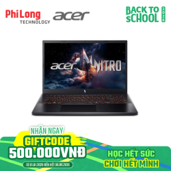 Laptop Acer Gaming Nitro ProPanel ANV15-52-50RB (Core 5 210H, RAM 16GB, SSD 512GB, VGA RTX 4050 6GB GDDR6 194 AI TOPS, Màn Hình 15.6 inch FHD, IPS, 180Hz, Windows 11) 