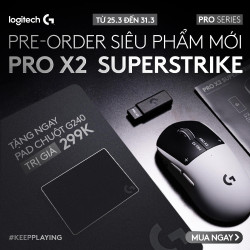 Chuột Gaming Không Dây Logitech G PRO X2 SUPERSTRIKE