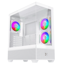 Vỏ Case Xigmatek Alphard 3GF Arctic - EN43826 (E-ATX, Sẵn 3 fan RGB, Max 9 fan, Rad 360)