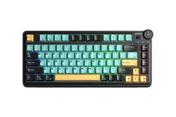 Bàn Phím Cơ Không Dây AULA  AU75 Đen - Xanh Lá - Cam, Star Vector Switch (75 phím, 3 mode, Gasket mount, Hotswap)