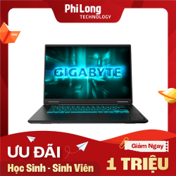 Laptop Gaming Gigabyte A16 CMHH2VN893SH (Intel Core i5-13420H, RAM 16GB, SSD 512GB, RTX 4050 6GB, Màn Hình 16 inch WUXGA 165Hz, Windows 11, Màu Đen)