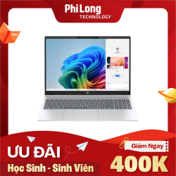 Laptop HP OmniBook 5 16-ag1069AU BZ7T1PA (AMD Ryzen AI 5 340, Ram 16 GB, SSD 512 GB, AMD Radeon 840M Graphics, Màn Hình 16 inch WUXGA, Windows 11 Home, Màu Bạc)