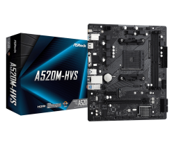 Mainboard ASRock A520M-HVS (AM4, 2x DDR4, HDMI/VGA, M.2 Gen 3, m-ATX)