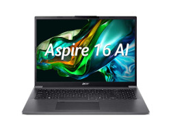 Laptop Acer Aspire 16 AI A16-71M-59L5 (Intel Core Ultra 5 125H, RAM 16GB. SSD 512GB, VGA Intel Arc, Màn Hình 16 inch FHD+ 60Hz, 300 nits, Windows 11, Màu Xám)