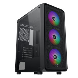 Vỏ case Xigmatek DUO X 3F Black - EN49002 (E-ATX, Sẵn 3 fan RGB, Max 8 fan, Rad 360)