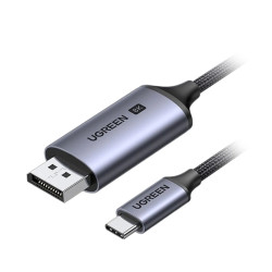 Cáp Chuyển Ugreen 25158 USB Type-C to Displayport 1.4 (Dài 2Mét, Độ phân giải 8K@60Hz)