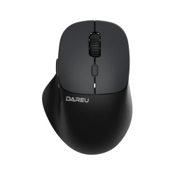 Chuột Không Dây DareU LM165D Black (2.4GHz + Bluetooth, 2400 DPI, Silent, Pin sạc)