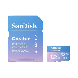 Thẻ Nhớ MicroSDXC SanDisk Creator 128GB 190MB/s (SDSQXAA-128G-GN6MS) UHS-I, V30, U3, A2