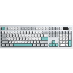 Bàn Phím Giả Cơ Không Dây Aula S102 Pro Xám + Be + Xanh Ngọc (3 mode, Silent, LED RGB)