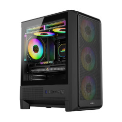 Vỏ Case MIK H2 Black (m-ATX, No fan, Max 8 fan)