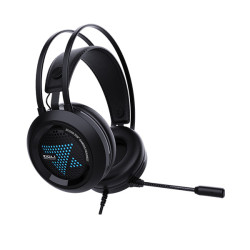 Tai Nghe Zidli ZH6+ Black (Có Led, Kết nối USB, Kèm cáp gộp 2 cổng 3.5)