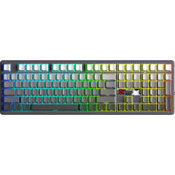 Bàn Phím Cơ Không Dây AULA F108 Pro V2 Xám Đen Gradient - X3 Switch (3 mode, 8000Hz, Pin 10.000mAh, Gasket mount, Hotswap)