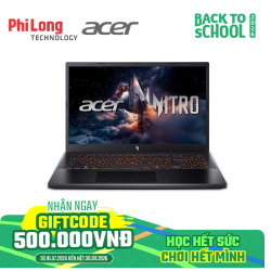 Laptop Acer Gaming Nitro ProPanel ANV15-52-73Z8 (Intel Core 7-240H, RAM 16GB, SSD 512GB, RTX 4050 6GB, AI GPU 194 Tops, Màn Hình 15.6inch 180Hz, 300nits, Windows 11) 