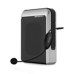 Máy Trợ Giảng Không Dây Aporo T18  Phiên Bản Micro Cài Áo (30W, USB, TF, FM, Bluetooth, Màu Đen)