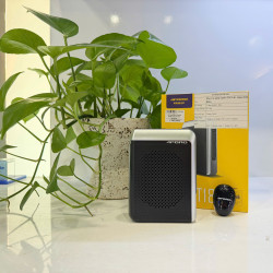 Máy Trợ Giảng Không Dây Aporo T18  Phiên Bản Micro Cài Áo (30W, USB, TF, FM, Bluetooth, Màu Đen)