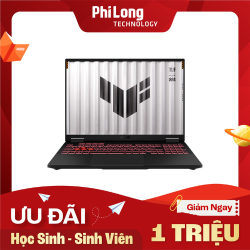 Laptop ASUS TUF Gaming A16 FA608UHI-TU121W (AMD Ryzen 7 260, RAM 16GB, SSD 512GB, RTX 5050, Màn Hình 16 inch FHD + 144Hz, Windows 11, Màu Xám)