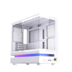 Vỏ Case Xigmatek WIND M Arctic (White) - EN90366 (m-ATX, No Fan, Max 9 Fan, Rad 360)