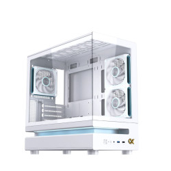 Vỏ Case Xigmatek WIND M 3AF Arctic (White) - EN90342 (m-ATX, Sẵn 3 Fan ARGB, Max 9 Fan, Rad 360)